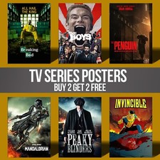 Listing image for All Time Great TV Series Posters Classic Retro Wall Art Picture Poster Print