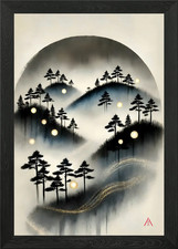 Listing image for Spirit Grove in Mist Light Framed Wall Art Poster Canvas Print Picture