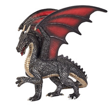 Listing image for Steel Dragon Toy Figure Fantasy Mythical Creature Collectible Model Gift