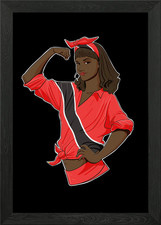 Listing image for Girl Trinidad And Tobago Framed Wall Art Poster Canvas Print Picture