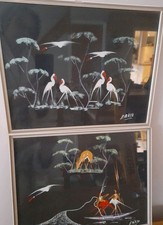 Listing image for African Tribal Art. Dramatic Pictures Wall Art. Signed EBATA