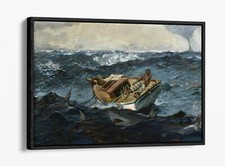 Listing image for WINSLOW HOMER, THE GULF STREAM -FLOAT EFFECT CANVAS WALL ART PRINT