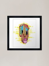 Listing image for Agbon Yoruba African Masquerade Mas Framed Wall Art Poster Canvas Print Picture