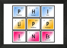 Listing image for Philippines Elements Framed Wall Art Poster Canvas Print Picture