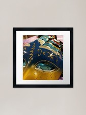 Listing image for Mardi Gras Masquerade Masks Framed Framed Wall Art Poster Canvas Print Picture