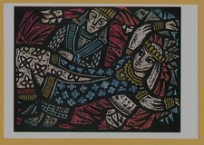 Listing image for 1975 EGLĖ Queen of Serpents Baltic Myth Folk Art Soviet Lithuanian Postcard USSR