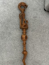 Listing image for Nyami Nyami African Spiritual Stick . Occult , Art. RARE FIND . Paperwork .