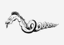 Listing image for Vintage Mythical Creature Wall Art Poster Premium Quality Home Decor