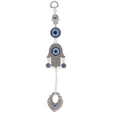 Listing image for Evil Eye Hanging Decor Hamsa Hand Charm Turkish Home Wall Luck Protection Amulet