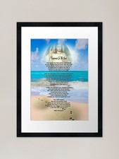 Listing image for FootPrints In the Sand Framed Art P Framed Wall Art Poster Canvas Print Picture