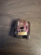 Listing image for Carved Wooden Elephant Pendant with Mirror Inlay – Folk Art Charm