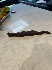 Listing image for Vintage Hand Carved Wooden Crocodile. Tribal Art.