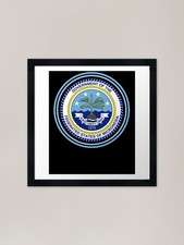 Listing image for Micronesia Circled Framed Art Print Framed Wall Art Poster Canvas Print Picture