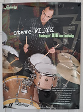 Listing image for STEVE FIDYK ~ LUDWIG ~ Swingin' Big On Ludwig ~ DRUM POSTER 17 x 23 ~ NEW!