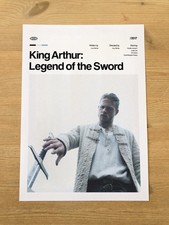 Listing image for KING ARTHUR: LEGEND OF THE SWORD Movie Poster Retro Art Print A4