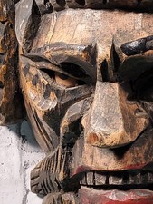 Listing image for Mayan Hand Carved Shaman Ceremonial Death Mask 14"