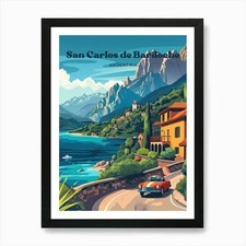 Listing image for San Carlos De Bariloche Argentina S Framed Wall Art Poster Canvas Print Picture