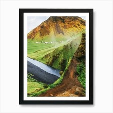 Listing image for Iceland Landscape Art Print Framed Wall Art Poster Canvas Print Picture