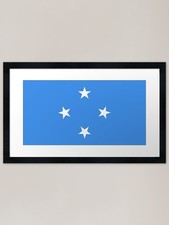 Listing image for flag of Micronesia Framed Art Print Framed Wall Art Poster Canvas Print Picture