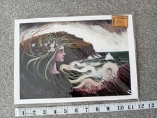 Listing image for Amanda Skipsey Welsh Folklore Artist The Sea Witch Pagan Witchy Large Fine Print