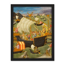Listing image for Pessilino King Melchior Holy Land Painting Framed Wall Art Print 18X24 In