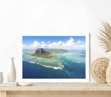 Listing image for View of Le Morne Brabant Mountain Poster Premium Quality Choose your Size