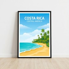 Listing image for Costa Rica Central America Travel Poster Wall Art Print Holiday Gift