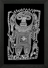 Listing image for ancient petroglyph Framed Wall Art Poster Canvas Print Picture
