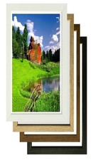 Listing image for Mount Fitted Black Frame Memorabilia Wall Art White Oak Poster Picture Frames