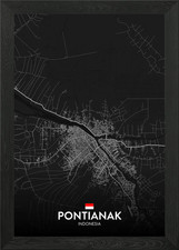 Listing image for Pontianak ID Framed Wall Art Poster Canvas Print Picture
