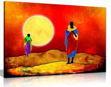 Listing image for African Culture Tribe Dance Kenya Canvas Wall Art Picture Print Home Decor