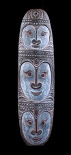 Listing image for Ritual shield, cult board, papua new guinea, tribal art, oceanic art, 105 cm