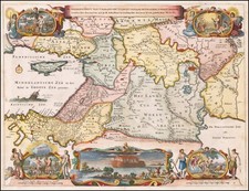 Listing image for Home Wall Art Print-Vintage Map Poster- 1690 BIBLICAL MIDDLE EAST-A4,A3,A2,A1,A0