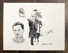 Listing image for Tom Brady New England Patriots Frank Nareau 2002 11x14 Art Print