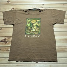 Listing image for Vintage 90s Copan Honduras Aztec Mayan Art Sculpture Indigenous Shirt Size XL