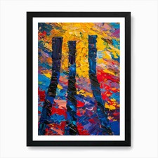 Listing image for Three Towers At Sunset Art Print Framed Wall Art Poster Canvas Print Picture