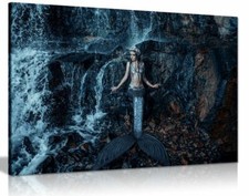 Listing image for Real Mermaid Fish Ocean Fantasy Canvas Wall Art Picture Print