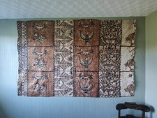 Listing image for Vintage Tapa Cloth Wall Hanging Tribal Oceanic Art