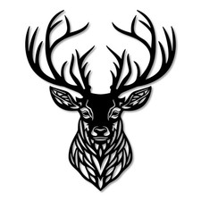 Listing image for Scottish Stag Head Metal Wall Art - 30cm