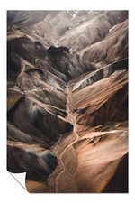 Listing image for Abstract Brown Volcano Artistic Poster Wall Art Home Decor