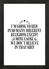 Listing image for Witchcraft Gothic Gifts Framed Wall Art Poster Canvas Print Picture