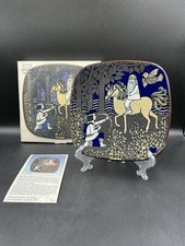 Listing image for VTG Arabia Finland Kalevala Annual Plate 1982 Stoneware Mythology Original Box
