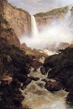 Listing image for Tequendama falls, near Bogota, New Granada Frederic Edwin Church Poster Print
