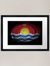 Listing image for Kiribati Twirl Framed Art Print Framed Wall Art Poster Canvas Print Picture