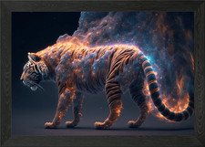Listing image for Spirit Animal Tiger Framed Wall Art Poster Canvas Print Picture