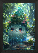 Listing image for Crying Water Spirit Framed Wall Art Poster Canvas Print Picture