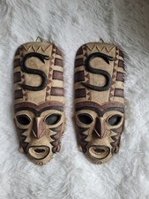 Listing image for 2x Decor African Mask Wall Decoration Wall Art