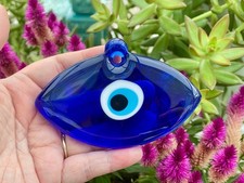 Listing image for Turkish Glass Evil Eye, Handmade Wall Hanging Decor, Housewarming-New Home Gift
