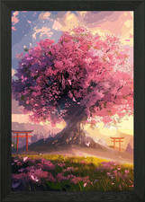 Listing image for Temple Gardens Framed Wall Art Poster Canvas Print Picture