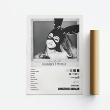Listing image for Ariana Grande, Dangerous Woman, Album Art Poster, Print, Music, Tracklist